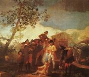 Francisco de Goya Blind Man Playing the Guitar France oil painting reproduction